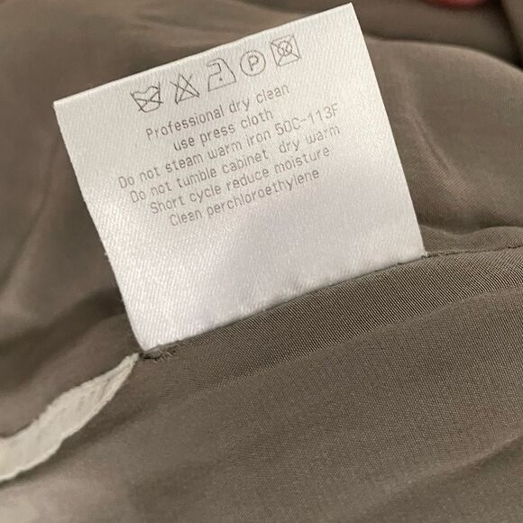 GIORGIO ARMANI Classico Wool Long Blazer Jacket Tan 44 - Picture 11 of 12